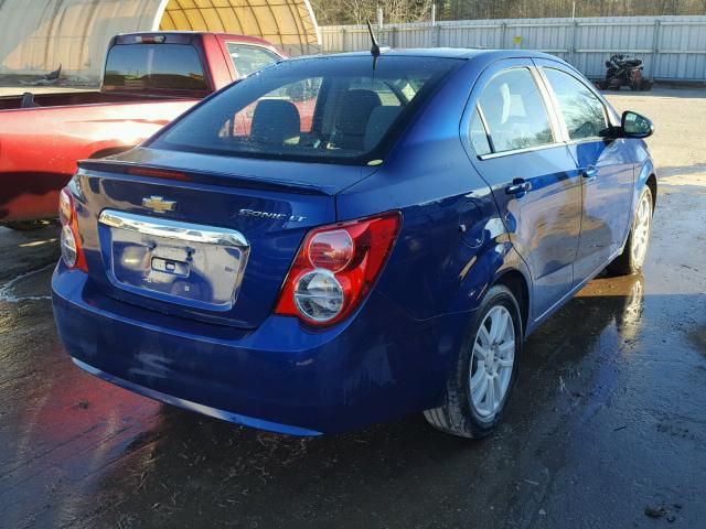 1G1JC5SH9E4140648 - 2014 CHEVROLET SONIC LT BLUE photo 4