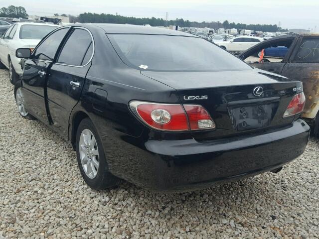 JTHBA30G245006216 - 2004 LEXUS ES 330 BLACK photo 3