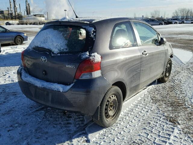 JTDJT4K30A5311992 - 2010 TOYOTA YARIS GRAY photo 4