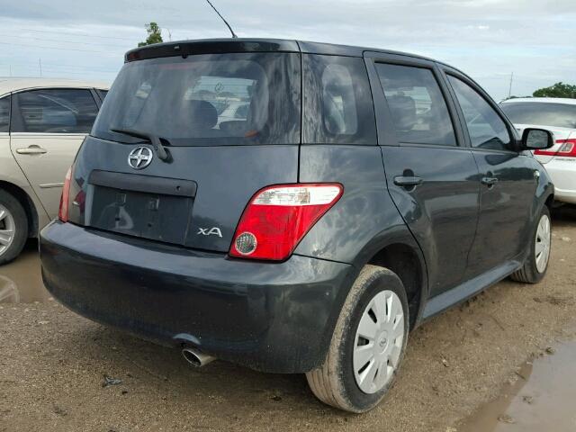 JTKKT624065001642 - 2006 TOYOTA SCION XA CHARCOAL photo 4