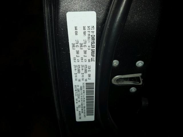 1C6RR7LT1ES316411 - 2014 RAM 1500 SLT CHARCOAL photo 10