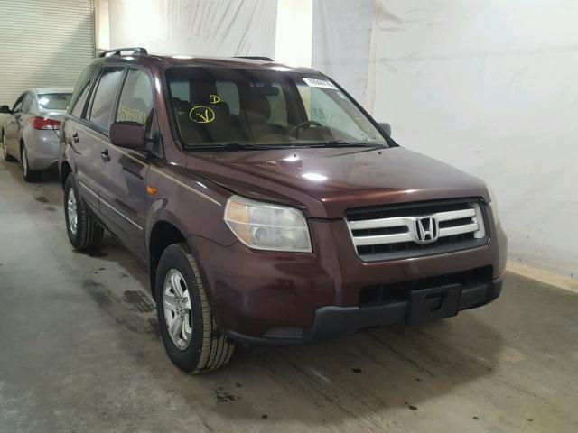 5FNYF18278B038058 - 2008 HONDA PILOT VP BURGUNDY photo 1