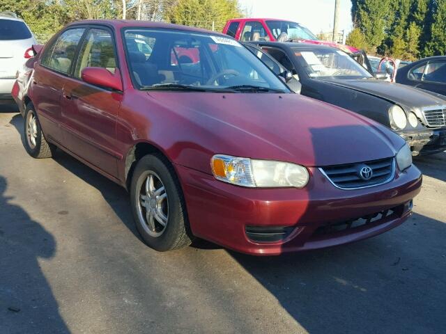 1NXBR12EX1Z535405 - 2001 TOYOTA COROLLA CE RED photo 1