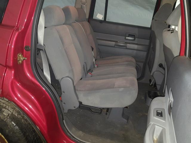 1D4HB48266F156577 - 2006 DODGE DURANGO SL RED photo 6