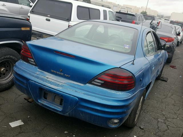 1G2NF52TXYC539135 - 2000 PONTIAC GRAND AM S 蓝色 照片 4