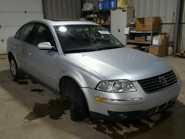 WVWPD63B33P332903 - 2003 VOLKSWAGEN PASSAT GLS SILVER photo 1