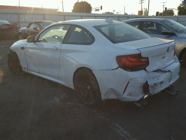 WBS1H9C37HV887904 - 2017 BMW M2 WHITE photo 3