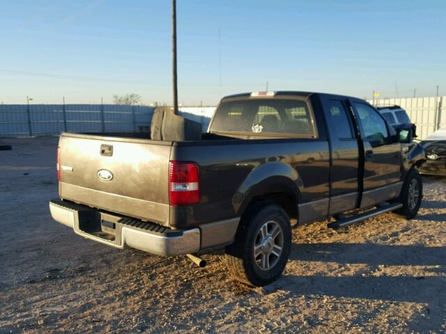 1FTRX12W15NB64233 - 2005 FORD F150 GRAY photo 4