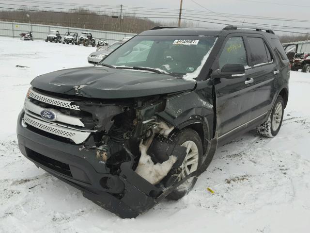 1FM5K8D80DGB60483 - 2013 FORD EXPLORER X GREEN photo 2