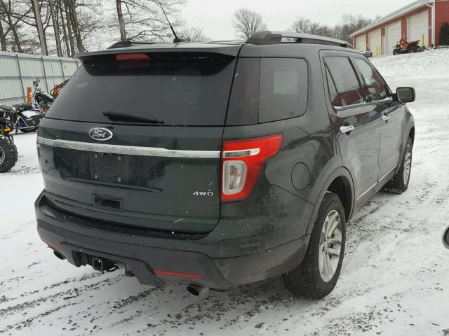 1FM5K8D80DGB60483 - 2013 FORD EXPLORER X GREEN photo 4