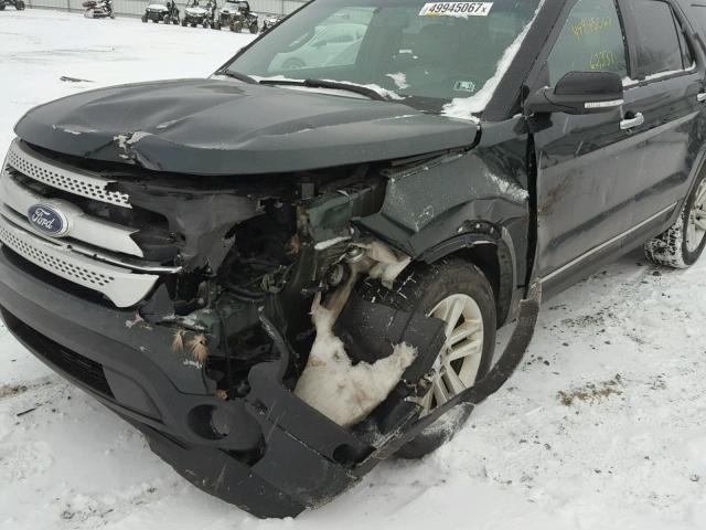 1FM5K8D80DGB60483 - 2013 FORD EXPLORER X GREEN photo 9