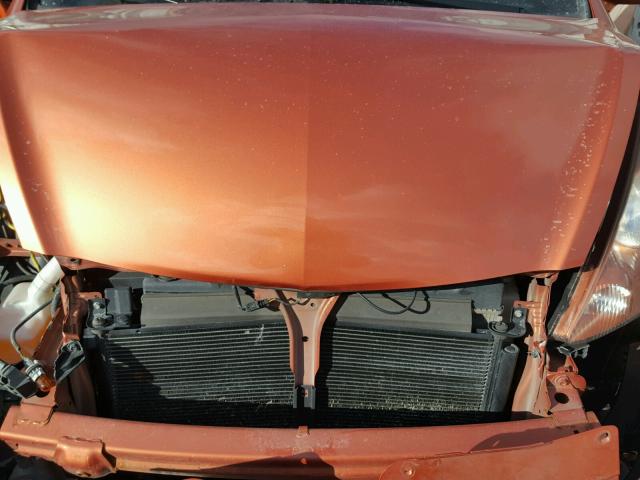 JHMGD386X8S038749 - 2008 HONDA FIT SPORT ORANGE photo 7