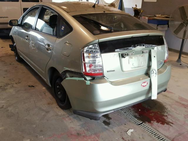 JTDKB20U283316317 - 2008 TOYOTA PRIUS GREEN photo 3