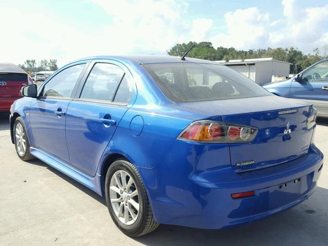 JA32U2FU1GU000822 - 2016 MITSUBISHI LANCER ES BLUE photo 3