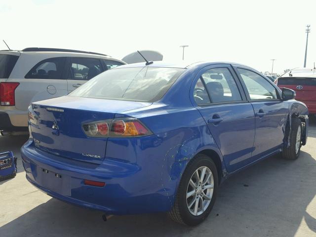 JA32U2FU1GU000822 - 2016 MITSUBISHI LANCER ES BLUE photo 4