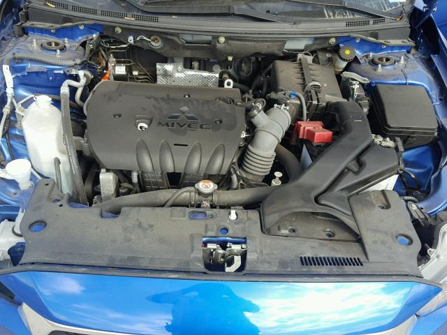 JA32U2FU1GU000822 - 2016 MITSUBISHI LANCER ES BLUE photo 7