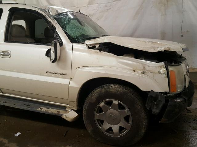 1GYEK63N23R166363 - 2003 CADILLAC ESCALADE L WHITE photo 9