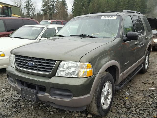 1FMDU73E02UB27604 - 2002 FORD EXPLORER X GREEN photo 2