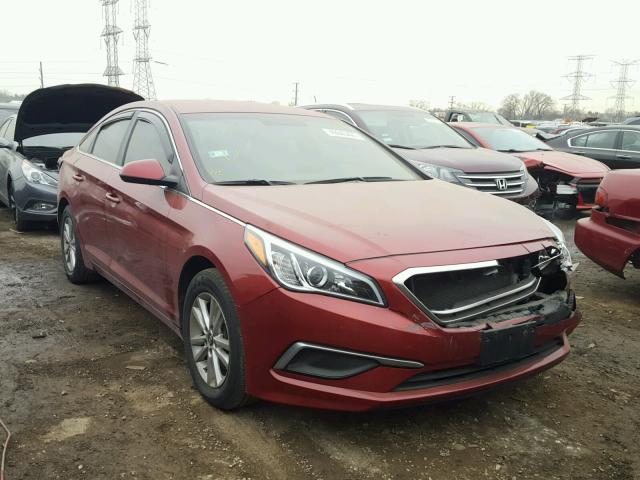 5NPE24AF1GH271642 - 2016 HYUNDAI SONATA SE RED photo 1