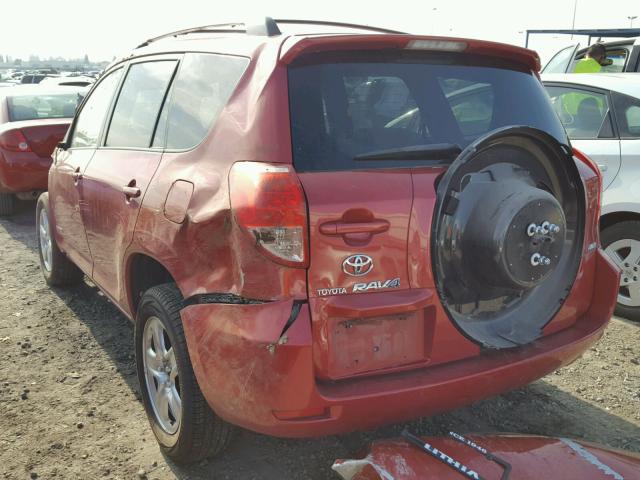 JTMBK31V885068057 - 2008 TOYOTA RAV4 LIMIT RED photo 3