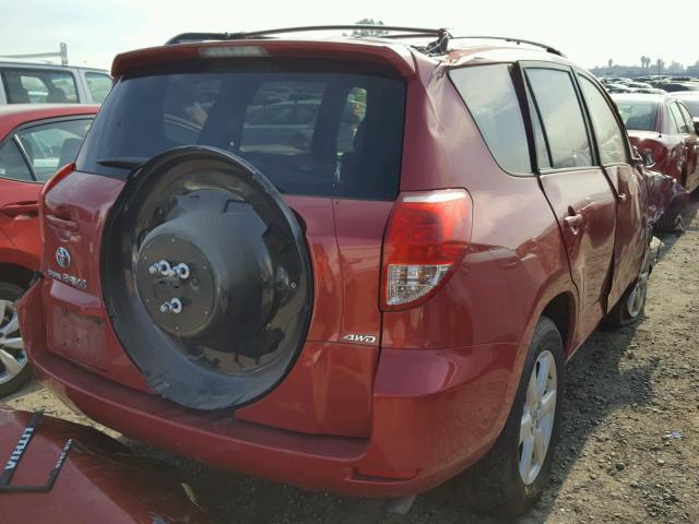 JTMBK31V885068057 - 2008 TOYOTA RAV4 LIMIT RED photo 4