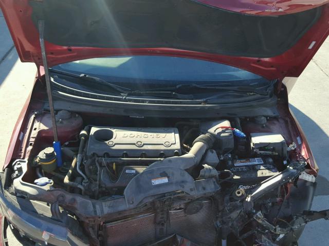 KNAFU4A27A5299865 - 2010 KIA FORTE EX RED photo 7