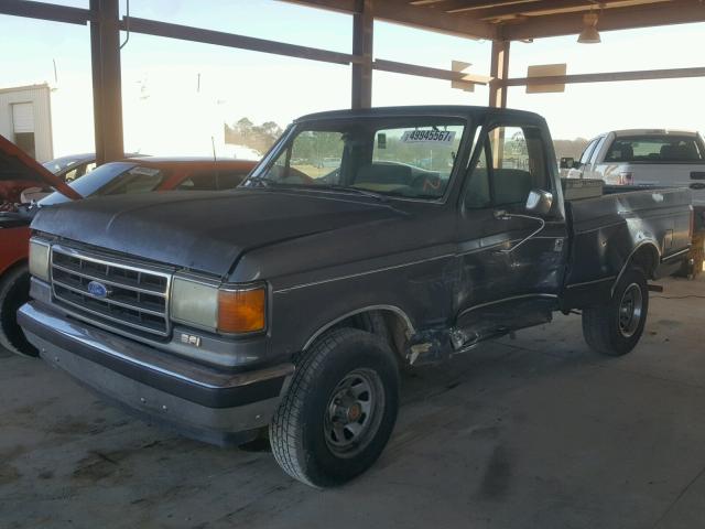 1FTDF15Y9LNA86887 - 1990 FORD F150 GRAY photo 2