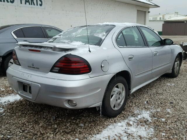 1G2NE52F24M705374 - 2004 PONTIAC GRAND AM S SILVER photo 4