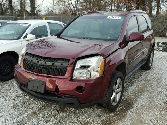 2CNDL63F976251513 - 2007 CHEVROLET EQUINOX LT BURGUNDY photo 2