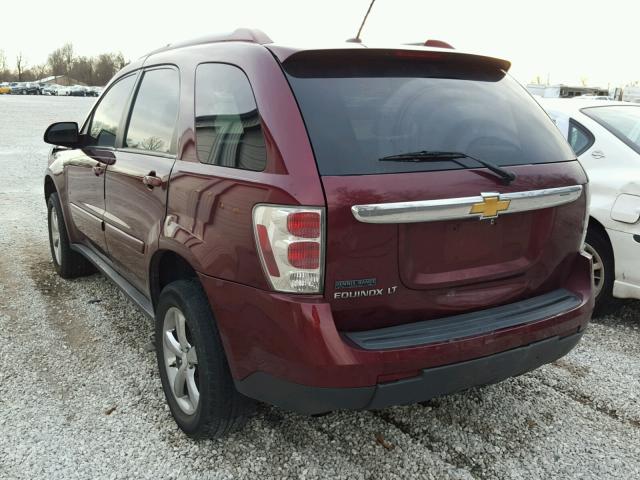 2CNDL63F976251513 - 2007 CHEVROLET EQUINOX LT BURGUNDY photo 3