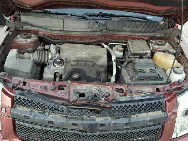 2CNDL63F976251513 - 2007 CHEVROLET EQUINOX LT BURGUNDY photo 7