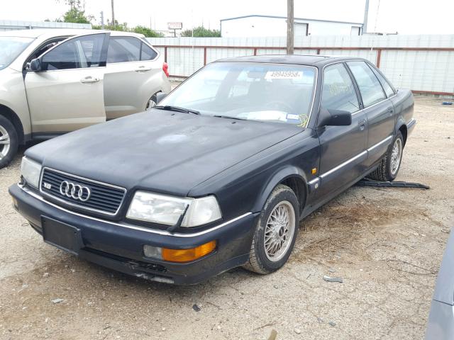 WAUBW84C0PN002108 - 1993 AUDI QUATTRO BLACK photo 2