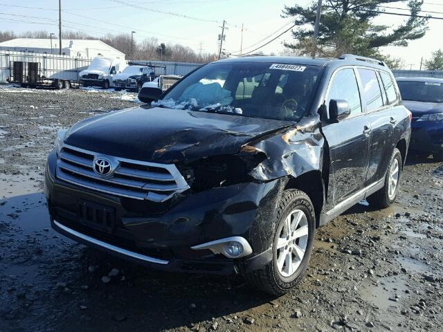 5TDBK3EH9DS206455 - 2013 TOYOTA HIGHLANDER BLACK photo 2