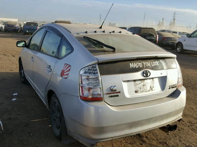 JTDKB20U683311010 - 2008 TOYOTA PRIUS SILVER photo 3