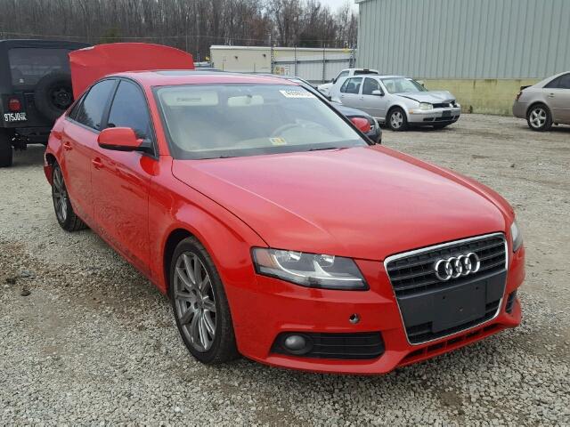 WAUAFAFL1AN034444 - 2010 AUDI A4 PREMIUM RED photo 1