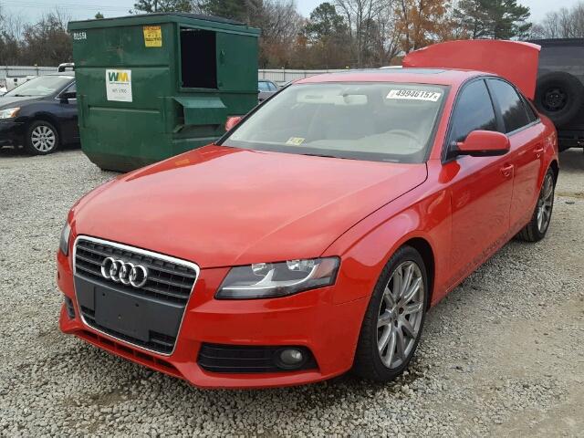 WAUAFAFL1AN034444 - 2010 AUDI A4 PREMIUM RED photo 2