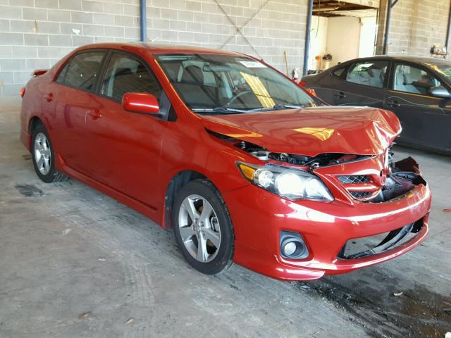 2T1BU4EE0BC652344 - 2011 TOYOTA COROLLA BA RED photo 1