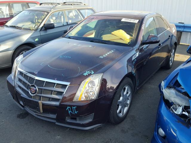 1G6DM577180100936 - 2008 CADILLAC CTS PURPLE photo 2