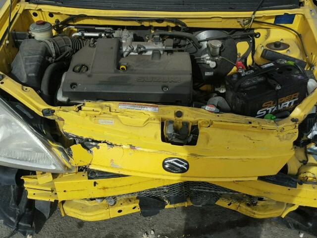 JS2RD41H335201881 - 2003 SUZUKI AERIO SX YELLOW photo 7