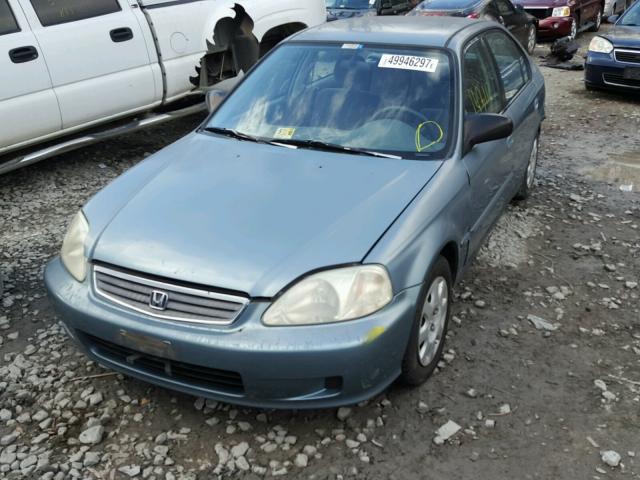 2HGEJ661XYH540437 - 2000 HONDA CIVIC BASE BLUE photo 2