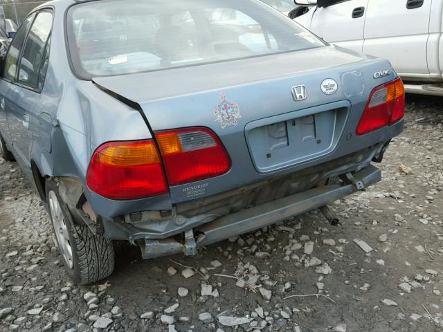 2HGEJ661XYH540437 - 2000 HONDA CIVIC BASE BLUE photo 9