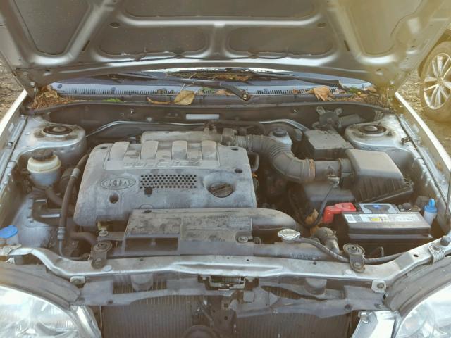 KNAFB121235288477 - 2003 KIA SPECTRA BA SILVER photo 7