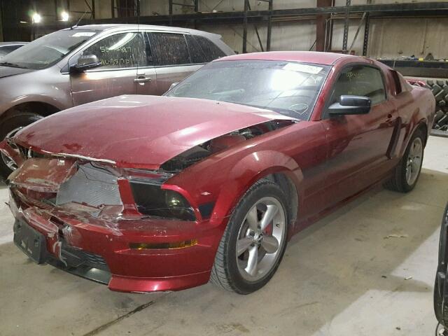 1ZVHT82H275215918 - 2007 FORD MUSTANG GT RED photo 2