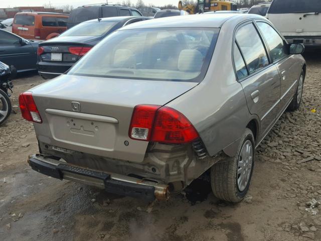 2HGES165X4H531248 - 2004 HONDA CIVIC LX SILVER photo 4