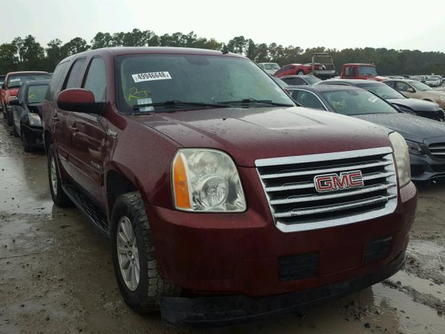 1GKFC13558R212502 - 2008 GMC YUKON HYBR RED photo 1