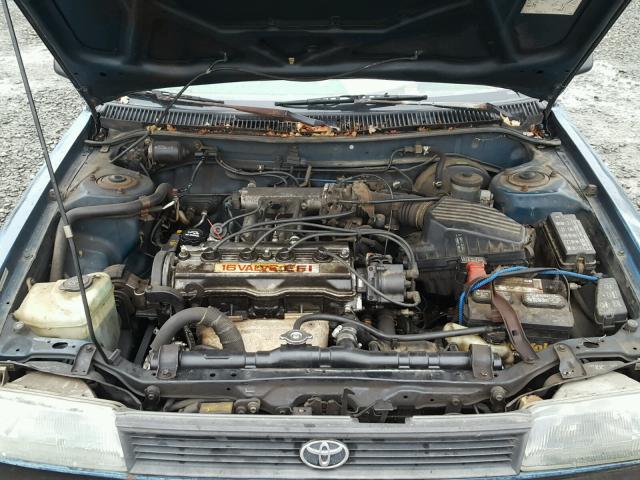 JT2AE94K0N3493781 - 1992 TOYOTA COROLLA DL BLUE photo 7