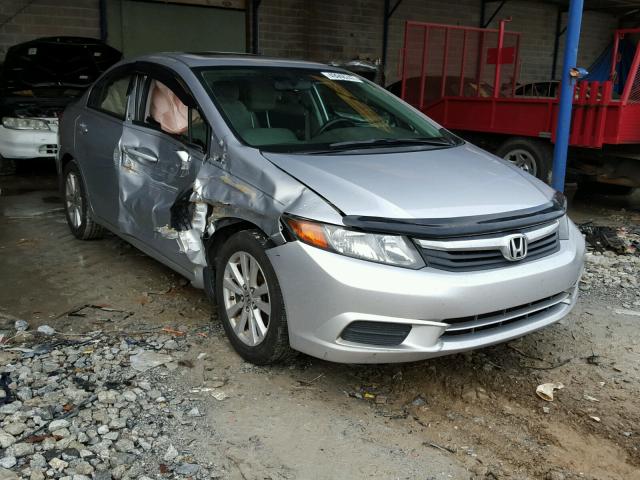 2HGFB2F89CH313076 - 2012 HONDA CIVIC EX SILVER photo 1