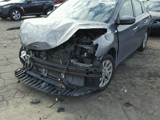 3N1AB7AP4GY268670 - 2016 NISSAN SENTRA S GRAY photo 9