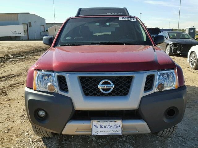 5N1AN0NU5AC505593 - 2010 NISSAN XTERRA OFF RED photo 9