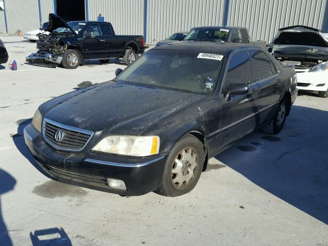 JH4KA96634C000258 - 2004 ACURA 3.5RL BLACK photo 2